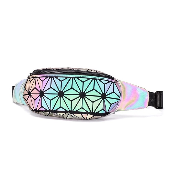Luminous Floral Geometric Fanny Pack - Picture 8 of 9
